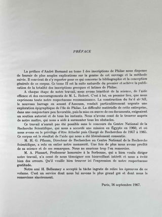 Inscriptions grecques de Philae. 2 volumes (complete set)[newline]M1470a-29.jpeg