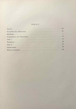 Die hethitischen Gesetze. Transkription, Übersetzung, sprachliche Erläuterungen und vollständiges Wörterverzeichnis.