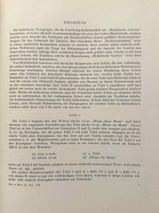 Die hethitischen Gesetze. Transkription, &Uuml;bersetzung, sprachliche Erl&auml;uterungen und vollst&auml;ndiges W&ouml;rterverzeichnis.[newline]M14712-03.jpeg