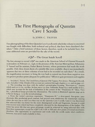 Scrolls from Qumr&acirc;n cave I. The Great Isaiah Scroll, the Order of the Community, the Pesher to Habakkuk.[newline]M14713-05.jpeg
