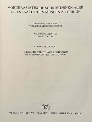 Keilschrifttexte aus Boghazk&ouml;y im Vorderasiatischen Museum[newline]M14714-01.jpeg