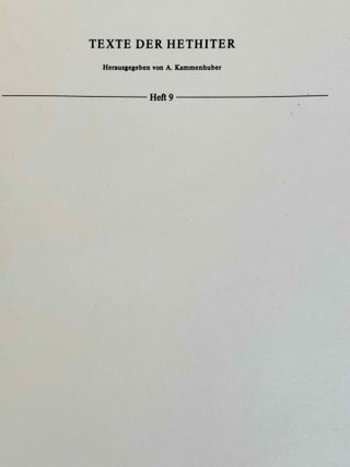 Probleme der Textdatierung in der Hethitologie (Beitr&auml;ge zur umstrittenen Datierungskriterien f&uuml;r Texte d. 15.-13. Jh. v. Chr.)[newline]M14716-01.jpeg