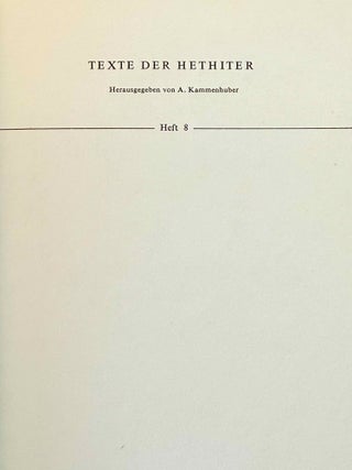 Arzawa. Untersuchungen zu seiner Geschichte nach den hethitischen Quellen.[newline]M14719-01.jpeg