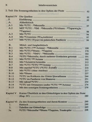 Untersuchungen zu den Sonnengottheiten bei den Hethitern. Schwurg&ouml;tterliste, helfende Gottheit, Feste.