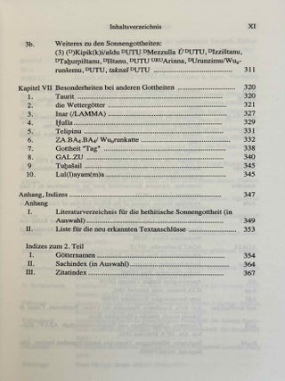 Untersuchungen zu den Sonnengottheiten bei den Hethitern. Schwurg&ouml;tterliste, helfende Gottheit, Feste.