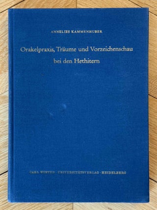 Item #M14722 Orakelpraxis, Tr&auml;ume und Vorzeichenschau bei den Hethitern. KAMMENHUBER Annelies[newline]M14722-00.jpeg