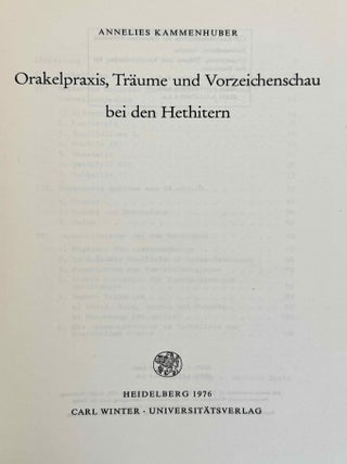 Orakelpraxis, Tr&auml;ume und Vorzeichenschau bei den Hethitern[newline]M14722-02.jpeg
