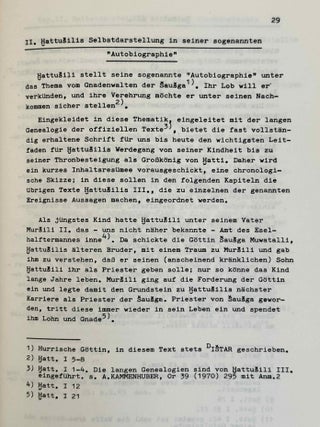 Hattusili III. Teil I: Hattusili bis zu seiner Thronbesteigung. Band 1: Historischer Abriss. Band 2: Quellen und Indices (complete set)
