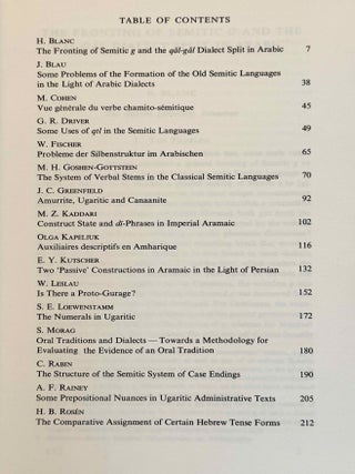 Proceedings of the International Conference on Semitic Studies, held in Jerusalem, 19-23 July 1965[newline]M14728-02.jpeg