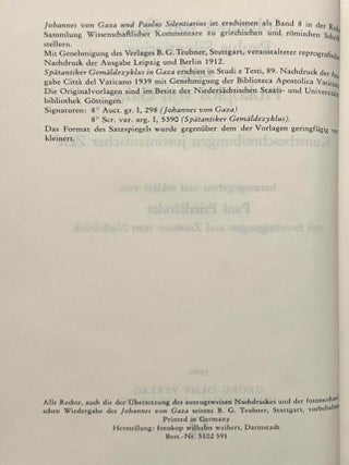 Johannes von Gaza, Paulus Silentiarius und Prokopios von Gaza. Kunstbeschreibungen justinianischer Zeit.[newline]M14733-03.jpeg