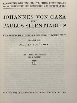 Johannes von Gaza, Paulus Silentiarius und Prokopios von Gaza. Kunstbeschreibungen justinianischer Zeit.[newline]M14733-04.jpeg