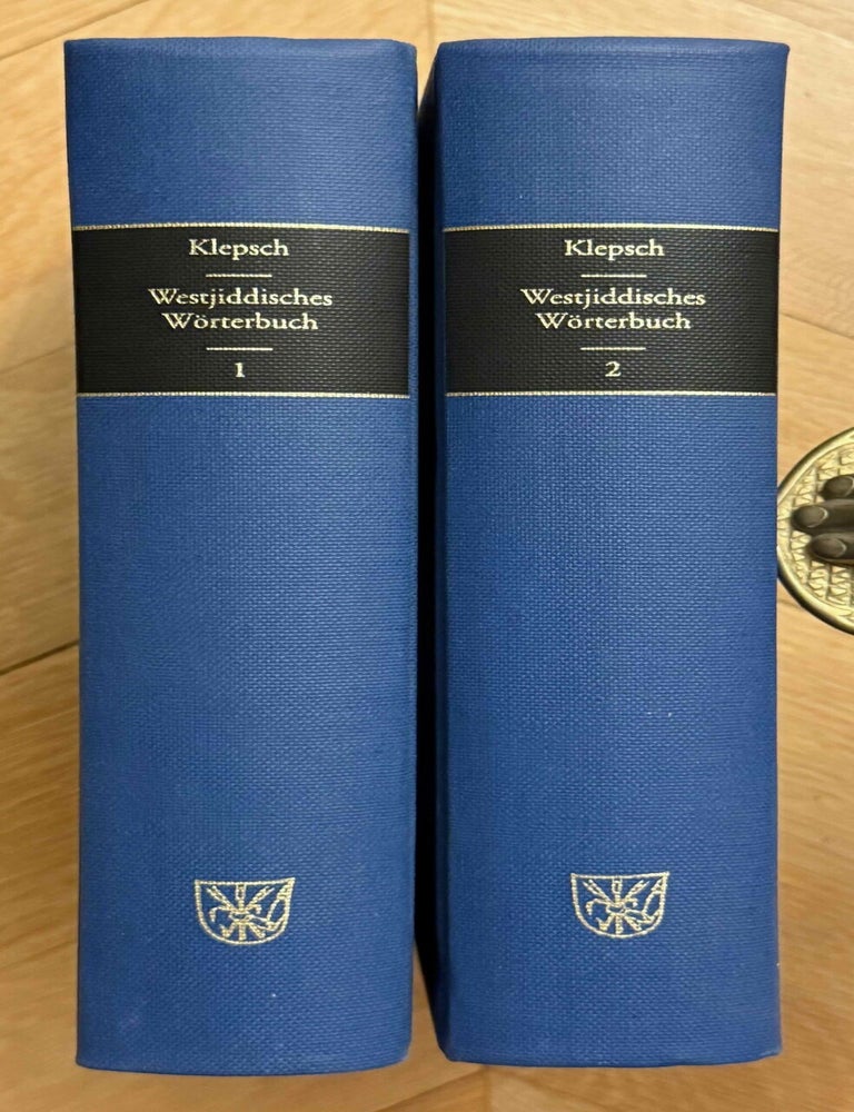 Item #M14741 Westjiddisches W&ouml;rterbuch. Auf der Basis dialektologischer Erhebungen in Mittelfranken. 2 volumes (complete set). KLEPSCH Alfred.[newline]M14741-00.jpeg