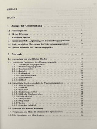 Westjiddisches W&ouml;rterbuch. Auf der Basis dialektologischer Erhebungen in Mittelfranken. 2 volumes (complete set)[newline]M14741-03.jpeg
