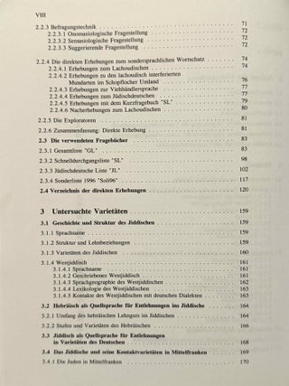 Westjiddisches W&ouml;rterbuch. Auf der Basis dialektologischer Erhebungen in Mittelfranken. 2 volumes (complete set)[newline]M14741-04.jpeg