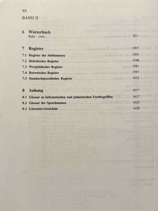 Westjiddisches W&ouml;rterbuch. Auf der Basis dialektologischer Erhebungen in Mittelfranken. 2 volumes (complete set)[newline]M14741-08.jpeg