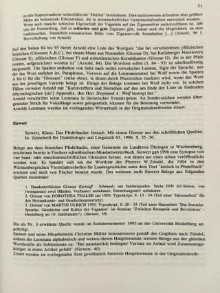 Westjiddisches W&ouml;rterbuch. Auf der Basis dialektologischer Erhebungen in Mittelfranken. 2 volumes (complete set)[newline]M14741-10.jpeg