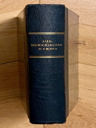 Item #M14745 Die Homerischen Hymnen. GEMOLL Albert[newline]M14745-00.jpeg