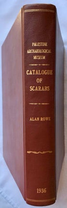 Item #M1474a A catalogue of scarabs, scaraboids and seals in the Palestine Archaeological museum....
