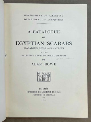 A catalogue of scarabs, scaraboids and seals in the Palestine Archaeological museum[newline]M1474b-02.jpeg