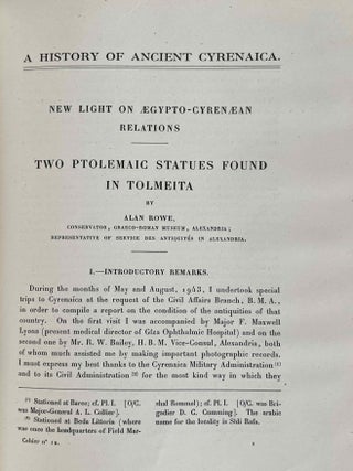 A History of Ancient Cyrenaica. New light on Aegypto-Cyrenaean relations. Two ptolemaic statues found in Tolmeita.[newline]M1475-06.jpeg
