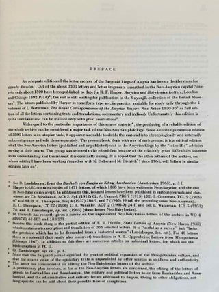 Letters from Assyrian scholars to the kings Esarhaddon and Assurbanipal. Vol. I: Texts. Vol. II: Commentary and appendices (complete set, in XEROX).[newline]M14756-04.jpeg