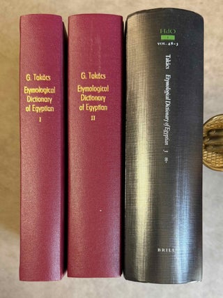 Item #M14774 Etymological Dictionary of Egyptian. Vol. 1: A phonological introduction. Vol. 2:...