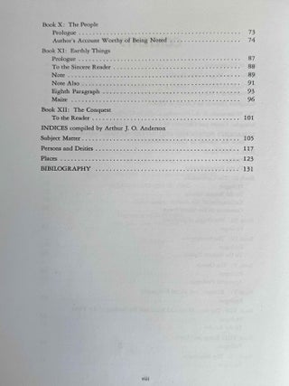 Florentine Codex. Part I: Introduction and Indices. Introductions, Sahag&uacute;n's Prologues and Interpolations, General Bibliography, General Indices. Part II: Book I: The Gods. Translated from the Aztec into English, with Notes and Illustrations. (color XEROX)
