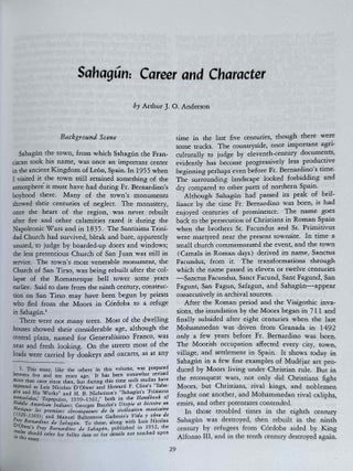 Florentine Codex. Part I: Introduction and Indices. Introductions, Sahag&uacute;n's Prologues and Interpolations, General Bibliography, General Indices. Part II: Book I: The Gods. Translated from the Aztec into English, with Notes and Illustrations. (color XEROX)