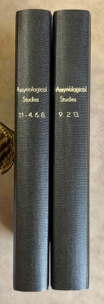 Item #M14791 9 volumes of Assyriological studies, in XEROX. 1) Beiträge zum Assyrischen...
