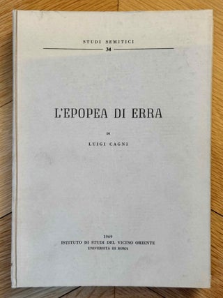 Item #M14817 L'epopea di Erra. CAGNI Luigi