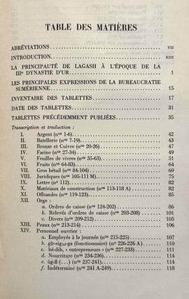 Tablettes économiques de Lagash (Epoque de la IIIe dynastie d'Ur). Copiées en 1900 au Musée Impérial Ottoman.