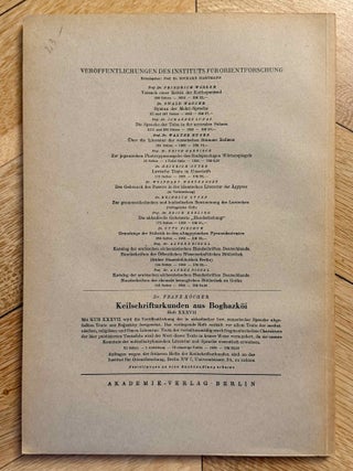 Zur grammatikalischen und lexikalischen Bestimmung des Luvischen. Untersuchung der Luvili-Texte.