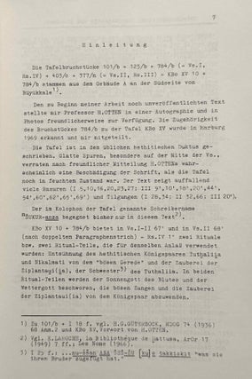 Ein hethitisches Entsühnungsritual für das Königspaar Tuthaliia und Nikalmati