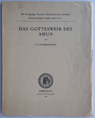 Item #M1483b Das Gottesweib des Amun. SANDER-HANSEN Constantin E