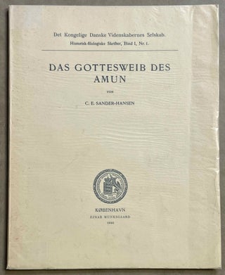 Item #M1483d Das Gottesweib des Amun. SANDER-HANSEN Constantin E