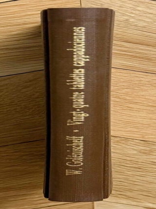 Item #M14862 Vingt-quatre tablettes cappadociennes de la collection W. Gol&eacute;nischeff (XEROX)....