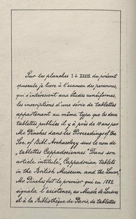 Vingt-quatre tablettes cappadociennes de la collection W. Golénischeff (XEROX)