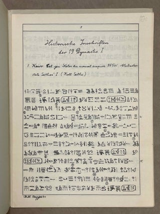 Historische Inschriften der 19. Dynastie. Teil I [All published][newline]M1487-01.jpeg