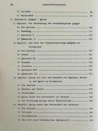 Geschichte Syriens im 2. Jahrtausend v.u.Z. Teil 1: Nordsyrien. Teil 2: Mittel- und S&uuml;dsyrien. Teil 3: Historische Geographie und allgemeine Darstellung. (complete set)