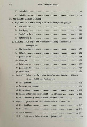 Geschichte Syriens im 2. Jahrtausend v.u.Z. Teil 1: Nordsyrien. Teil 2: Mittel- und Südsyrien. Teil 3: Historische Geographie und allgemeine Darstellung. (complete set)