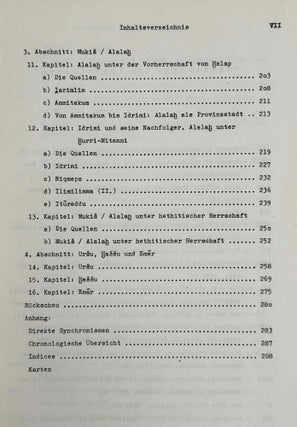 Geschichte Syriens im 2. Jahrtausend v.u.Z. Teil 1: Nordsyrien. Teil 2: Mittel- und Südsyrien. Teil 3: Historische Geographie und allgemeine Darstellung. (complete set)