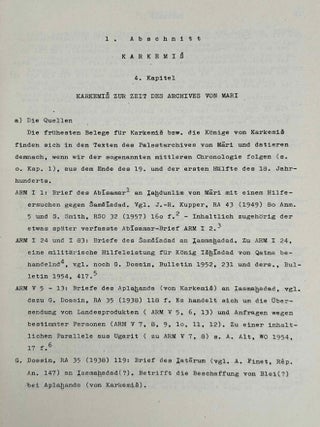 Geschichte Syriens im 2. Jahrtausend v.u.Z. Teil 1: Nordsyrien. Teil 2: Mittel- und S&uuml;dsyrien. Teil 3: Historische Geographie und allgemeine Darstellung. (complete set)