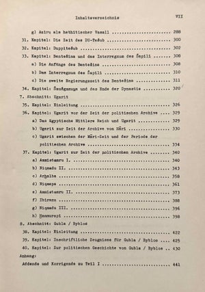 Geschichte Syriens im 2. Jahrtausend v.u.Z. Teil 1: Nordsyrien. Teil 2: Mittel- und Südsyrien. Teil 3: Historische Geographie und allgemeine Darstellung. (complete set)