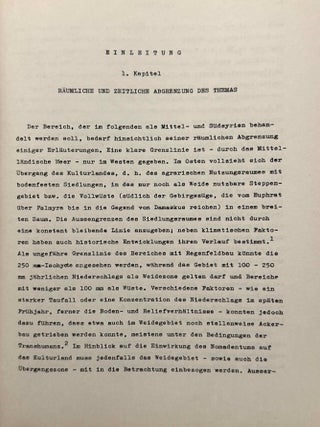 Geschichte Syriens im 2. Jahrtausend v.u.Z. Teil 1: Nordsyrien. Teil 2: Mittel- und S&uuml;dsyrien. Teil 3: Historische Geographie und allgemeine Darstellung. (complete set)