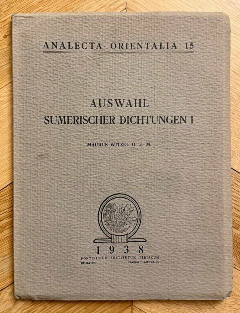 Item #M14882 Auswahl sumerischer Dichtungen. WITZEL Maurus.