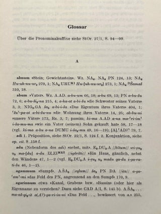 Glossar zu den altbabylonischen Urkunden aus Susa