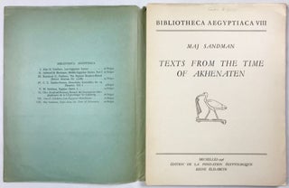 Texts from the time of Akhenaten