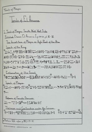 Texts from the time of Akhenaten