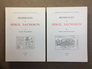Hommages à la mémoire de Serge Sauneron. Tome I: Egypte pharaonique. Tome II: Egypte post-pharaonique (complete set)