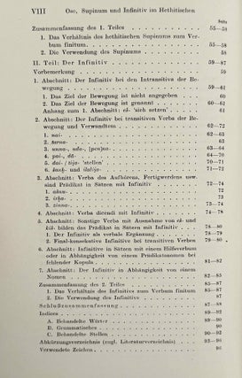 Supinum und Infinitiv im Hethitischen